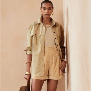 Banana Republic, Oversized Shirt Jacket, Khaki color size L